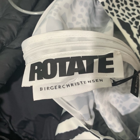 ROTATE by Birger Christensen Tara Taffeta zebra-print minidress - Picture 11 of 13